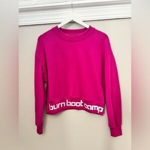 Burn Boot Camp Pink Oversized Pullover